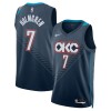 Canotte Uomo Oklahoma City Thunder Chet Holmgren Nike 2025-26 City Edition Nero Swingman